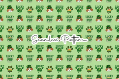 Lucky Pup St Patricks Pattern - Leprechaun &amp; Clovers Product Image 1