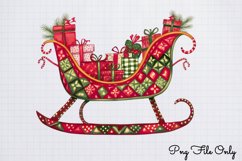Patchwork Christmas Sublimation Clipart PNG Product Image 1