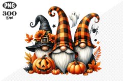 Halloween Gnomes Sublimation - Clipart PNG Design Product Image 1
