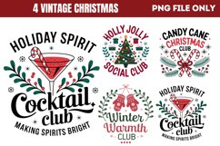 Vintage Christmas Digital PNG Product Image 1