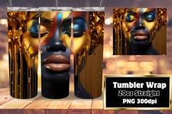 Melanin 3D Portrait Wrap Tumbler 20oz Product Image 1