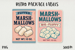 Vintage Food Label PNG Retro Pantry &amp; Packaging Clipart. Product Image 1