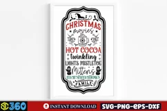 Christmas movies hot cocoa twinkling lights mistletoe mitten Product Image 3