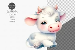 Farm animals clipart, Calf clipart, Cute animals Product Image 1