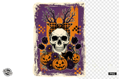 Distressed Vintage Halloween Design Clipart Product Image 1