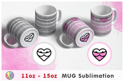 2 Adults Love Hidden Message Patterns - 11oz-15oz Bottom Mug Product Image 1