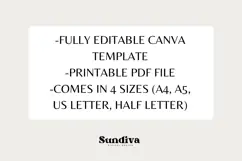 Daily Food Journal Editable Template 5 Colors | Meal Tracker Product Image 2