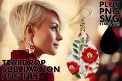 3D Embroidered Teardrop Floral Fashion Product Image 1