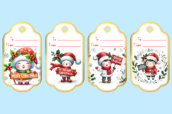 Bundle of Printable Christmas Gift Tags with Merry Christmas Product Image 3