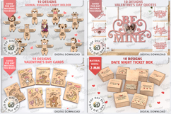 Valentine&#039;s Day Mega Bundle laser cut. 3D Love home decor Product Image 7