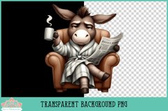 Grumpy Coffee Animals | Sublimation Clipart Product Image 2