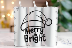 Merry &amp; Bright Svg | Christmas Svg | Svg Cut Files Product Image 1
