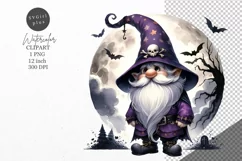 Halloween clipart, Halloween gnome clipart, Gnome clipart Product Image 1