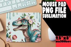 ENCHANTED MOUSE PAD SUBLIMATION STYLE, Cute Dino Product Image 1