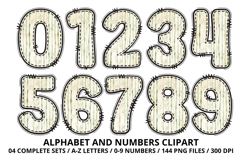 Safari Alphabet PNG - Letters &amp; Numbers Clipart 300 DPI Product Image 5