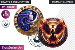 International Women's Day Round Cliparts &amp; Backgrounds PNG Product Image 1