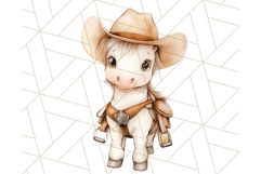 Cowboy Clipart PNG, Kid Western Country Graphic Product Image 5