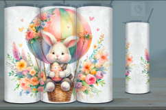 4 Easter Bunny Tumbler Wrap Sublimations, 20 oz Product Image 4