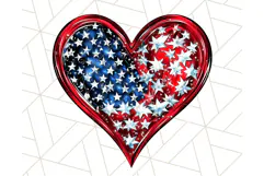 Coquette 4th of July Png, Patriotic Hearts and Bows Clipart Product Image 5