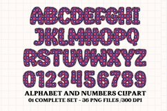 4th July Alphabet png clipart, independence letters doodle Product Image 2