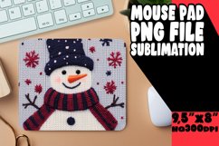 Radiant Desk Mat Sublimation, Snowman Product Image 1