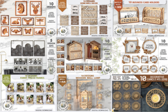 3D Present Mega Bundle Lasercut. Gift holder box. Home decor Product Image 7