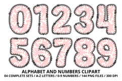 Romantic Coquette Alphabet PNG Letters &amp; Numbers 300DPI Product Image 5