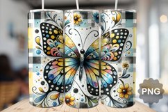Butterfly Tumbler Sublimation - 20 Oz Skinny Tumbler Product Image 1