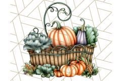 Fall Market Stall Clipart PNG, Rustic Autumn Clip Art Product Image 5