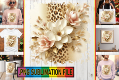 Bright TSHIRT Art Ideas PNG, Leopard Prints Product Image 1