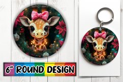 Lovely Round Design for Coasters , Holiday Animals Product Image 1