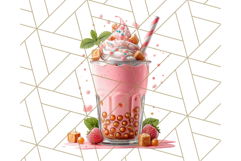 Pastel Coffee Mug Clipart PNG, Latte Iced Coffee Tea Cups Product Image 5