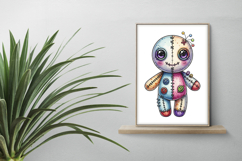 Colorful Pin Head Stitched Doll Halloween Voodoo PNG Product Image 2