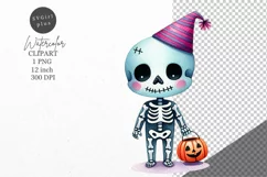 Halloween clipart, Skeleton clipart, Autumn clipart Product Image 1
