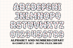 4th July Alphabet png clipart, independence letters doodle Product Image 2