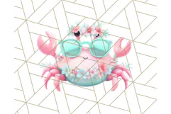 Pink and Mint Summer Clipart PNG Beach Icons, Summer Fun Png Product Image 5