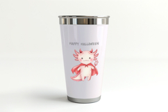 Halloween Axolotl Red Devil Trident Horns PNG Uparupa Animal Product Image 4