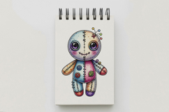 Colorful Pin Head Stitched Doll Halloween Voodoo PNG Product Image 5
