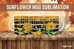 Sunflower Mug Sublimation | PNG Bundle | Mug Wrap Product Image 3