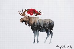 Double Exposure Christmas Sublimation Clipart PNG Product Image 1