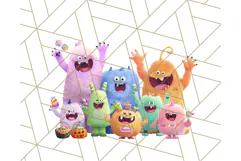 Halloween Costume Parade Clipart PNG with Monsters Clip Art Product Image 5