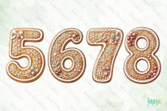 Christmas Cookie Number Clipart Product Image 1