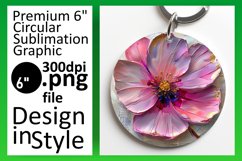 3D Floral Fantasy: Spring Round Designs PNG Product Image 1