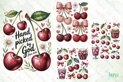 Sweet Summer Cherry Clipart Product Image 1