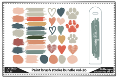 1050 Brush Stroke the Mega Svg Designs Bundle, Keychain Svg Product Image 10