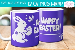 Cute Easter Mug Wrap SVG for Cricut infusible ink Product Image 2