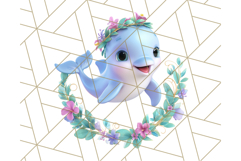 3D Under the Sea Christmas Clipart, Ocean Christmas PNG Product Image 5