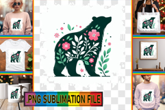 Sweet TOTE BAG Art Ideas, Flower Animals Product Image 1