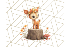 Whimsical Woodland Animal Village PNG Clipart Fantasy Forest Product Image 5