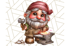 Gnomes at Work Clipart PNG, Cute Gnomes PNG Illustration Product Image 5